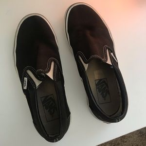 Used black slip on vans
